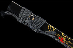 金鳞御刀 katana product detail image 11 showing blade, saya, and fittings