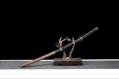 花梨木军刀 tachi product detail image 11 showing blade, saya, and fittings