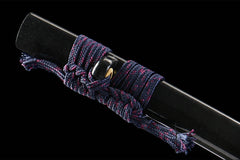 湛蓝金芒 katana product detail image 11 showing blade, saya, and fittings