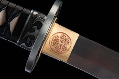 青藤缠月 katana product detail image 11 showing blade, saya, and fittings