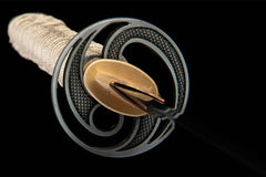 绯村之誓 katana product detail image 11 showing blade, saya, and fittings