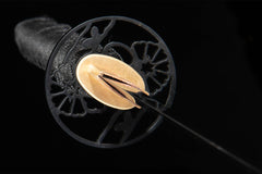 赤轮花影 katana product detail image 11 showing blade, saya, and fittings
