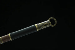 Tang Dao – Manganese Steel Hidden Handle – Bu Liang Ren 埋鞘唐刀 ... handle, guard, and fittings detail photo