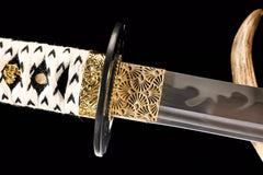 Musashi 1060 Katana with Silver-Brushed Saya product photo 12