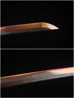 Katana – Sekiro Inspired Black Mortal Blade | Kuro Fushizanken（黒い不死斬剣） handle, guard, and fittings detail photo