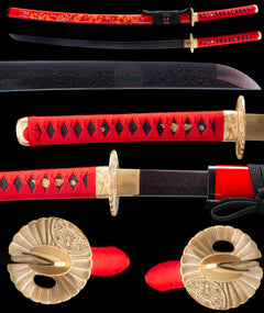 Blue Damascus T10 Steel Katana product photo 2