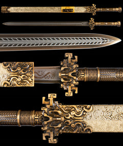 Imperial Gold Tang Dao 1065 Carbon Steel - LRT007