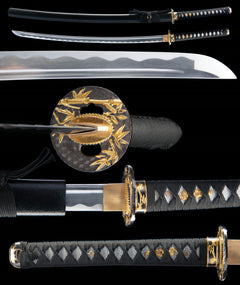 Golden Bamboo Katana 1045 Carbon Steel product photo 2