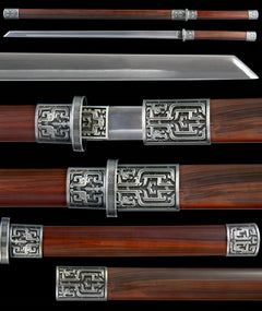 Ancient Wood Tang Dao 1065 Carbon Steel - LRT015
