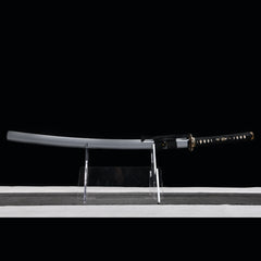 Small Reverse-Wave Hamon T10 steel Katana | NIMOFAN - 540872404081532