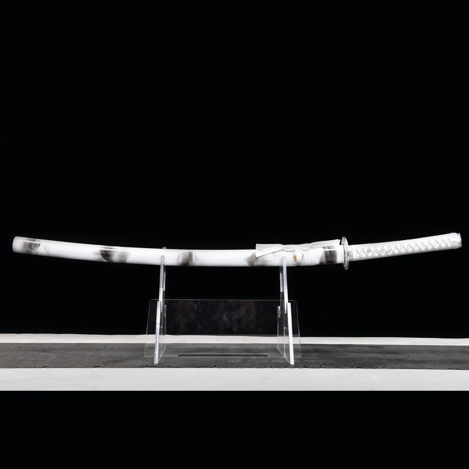Silver Sea Dragon Kyomen Finish Steel Katana | NIMOFAN - 020872407171610