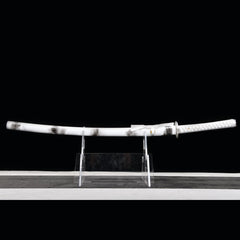 Silver Sea Dragon Kyomen Finish Steel Katana | NIMOFAN - 020872407171610