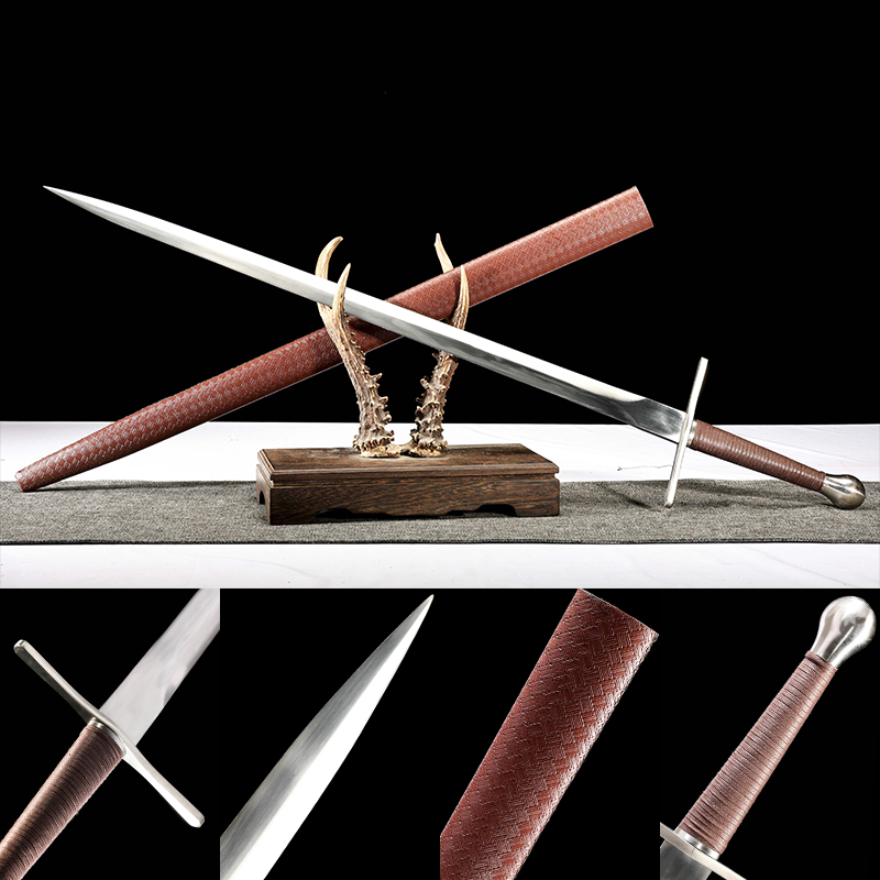 arming-sword-1060-plain-blade-burgundy-woven-scabbard composite card