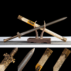 Imperial Gold Tang Dao 1065 Carbon Steel - LRT007