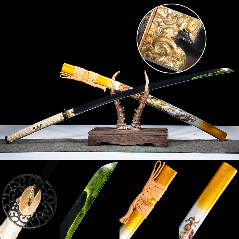 Iron Sukashi Kyomen-Shiage 1065 Steel Katana - 炽烈