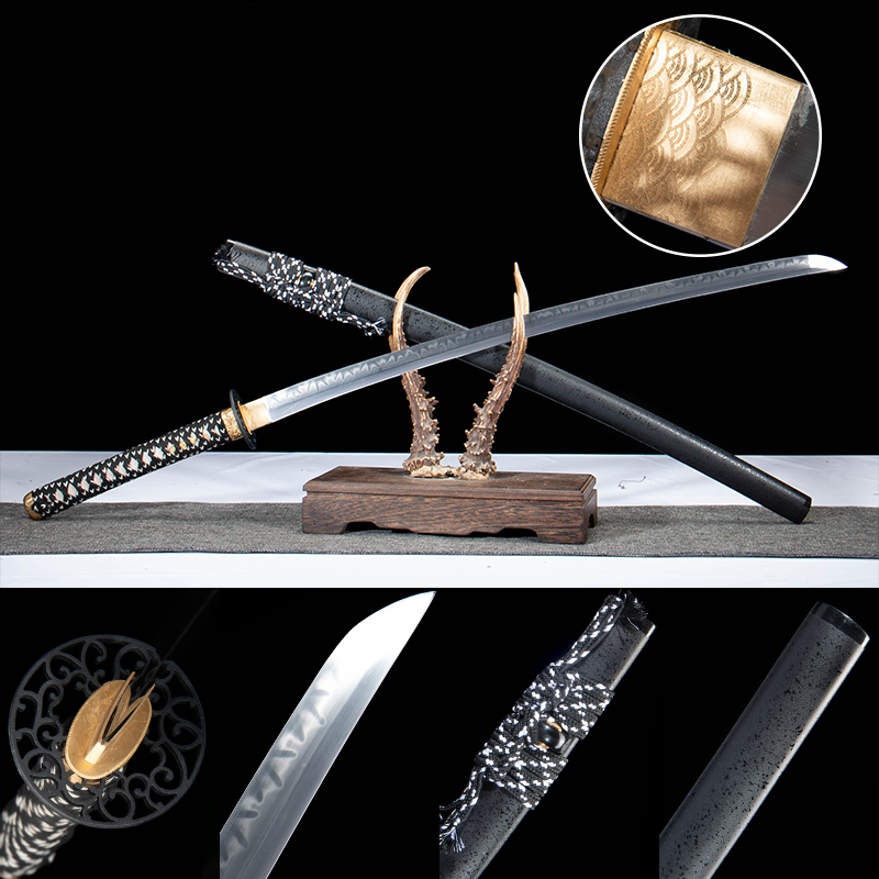 Leaf Hamon T10 Clay Tempered Katana - 焚昼