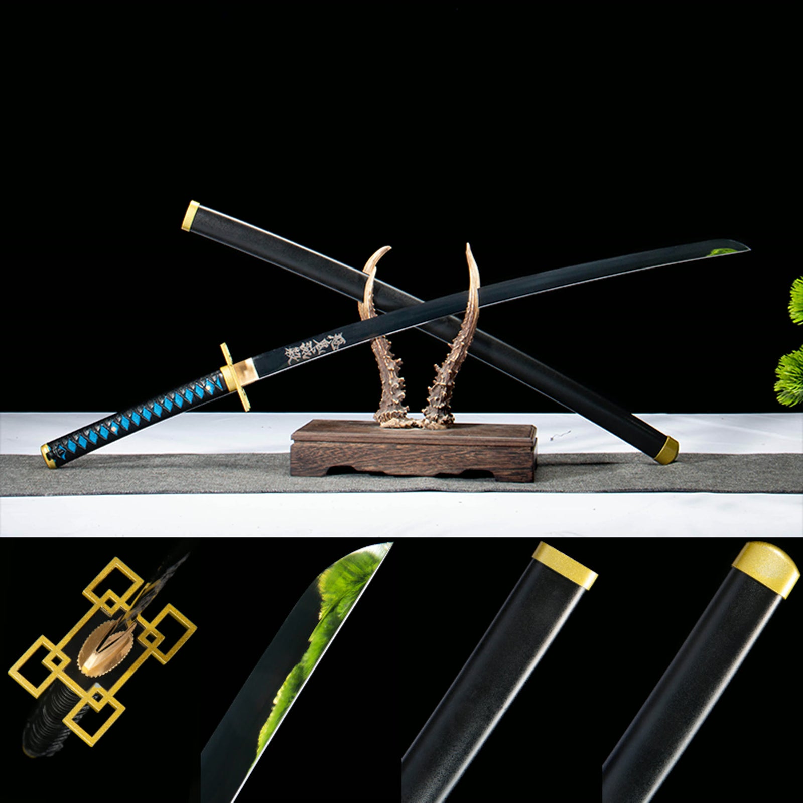 Muichiro Tokito 1065 Mirror-Polished Katana product photo 1