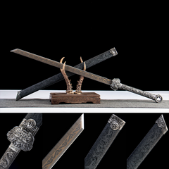 Shadow Silver Tang Dao 1065 Carbon Steel - LRT006