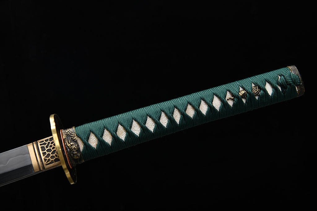 28 Inch 1095 Clay Tempered Katana - Fierce Tiger (もうこ) by NIMOFAN Katana丨Japanese sword, perfect for martial arts and collectors.