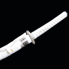 Silver Sea Dragon Kyomen Finish Steel Katana | NIMOFAN - 020872407171610
