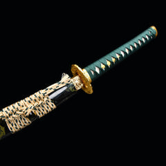 Fine Cloud Dragon Tricolor Polish folded steel Katana | NIMOFAN - 550872408211624