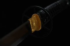 Katana – Reverse Blade Sword of Battousai | Sakabato るろうに剣心: 逆刃刀 handle, guard, and fittings detail photo