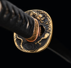Piercing Cloud Dragon Fire Hamon T10 steel Katana | NIMOFAN - 630872407171605