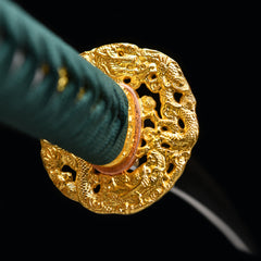 Fine Cloud Dragon Tricolor Polish folded steel Katana | NIMOFAN - 550872408211624