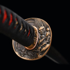 Hannya Grey Polish T10 steel Katana | NIMOFAN - 030872408101614