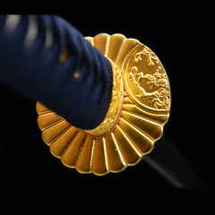 Golden Chrysanthemum T10 steel Katana | NIMOFAN - 040872408211623