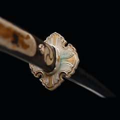 Bakufu White Tachi Mountings 1060 carbon steel Katana | NIMOFAN - 560872406021580