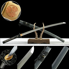 Katana – Kurogane no Kumo 鉄雲 - 65Mn manganese steel Katana display view product photo