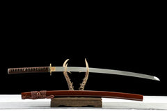 Katana – Akakumo 赤雲 - 65Mn manganese steel Katana blade and saya detail photo