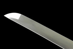 Katana – Kurogane no Kumo 鉄雲 - 65Mn manganese steel Katana handle, guard, and fittings detail photo