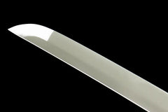 Katana – Shirotake no Kaze 白竹之風 handle, guard, and fittings detail photo
