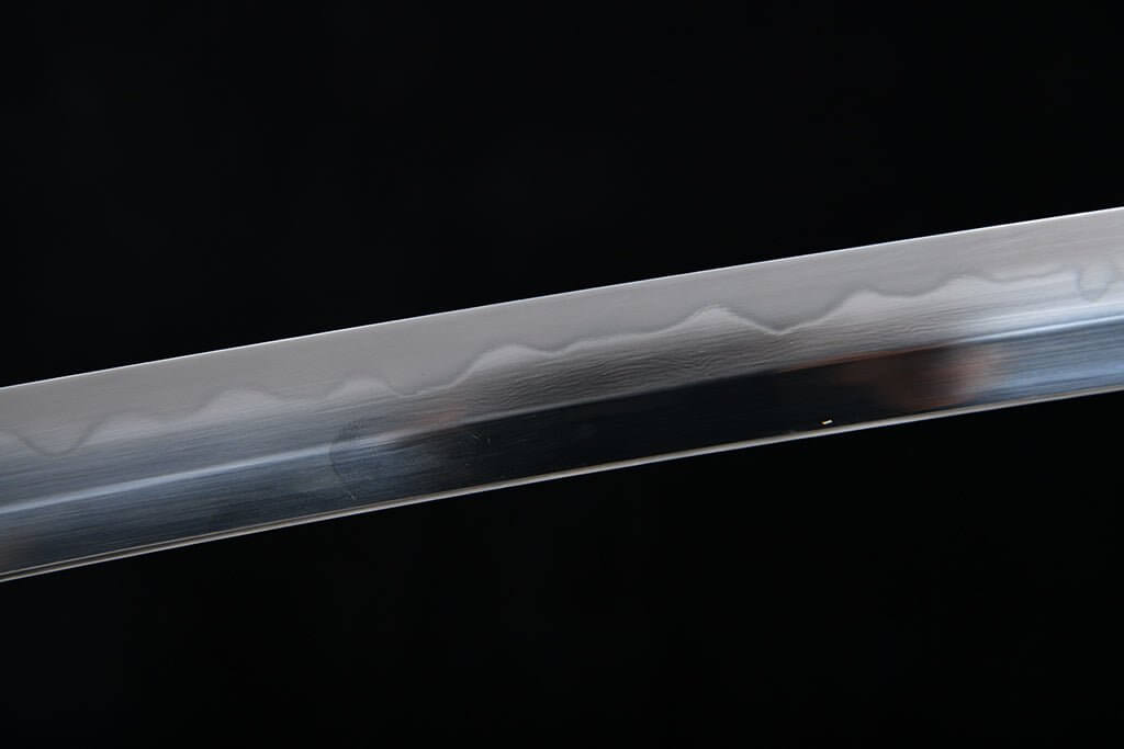 28 Inch Damascus Steel Style Patterned Steel Katana with Cosmetic Polishing - Snow Peach (雪桃 ゆきもも) | NIMOFAN®