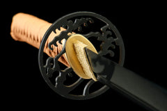 Katana – Kogarashi 木枯 handle, guard, and fittings detail photo