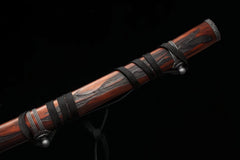 Katana – Sekiro Inspired Red Mortal Blade | Akai Fushizanken（赤い不死斬剣） blade and saya detail photo