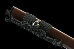 Katana – Kappaku 褐魄 - T10 clay tempered steel Katana full product photo