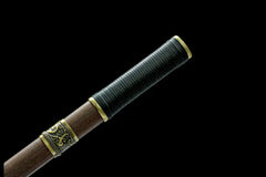 Tang Dao – Manganese Steel Hidden Handle – Bu Liang Ren 埋鞘唐刀 ... handle, guard, and fittings detail photo