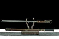 Tang Dao – Folded Steel Hidden Handle – Bu Liang Ren 埋鞘唐刀 - Katana blade and saya detail photo