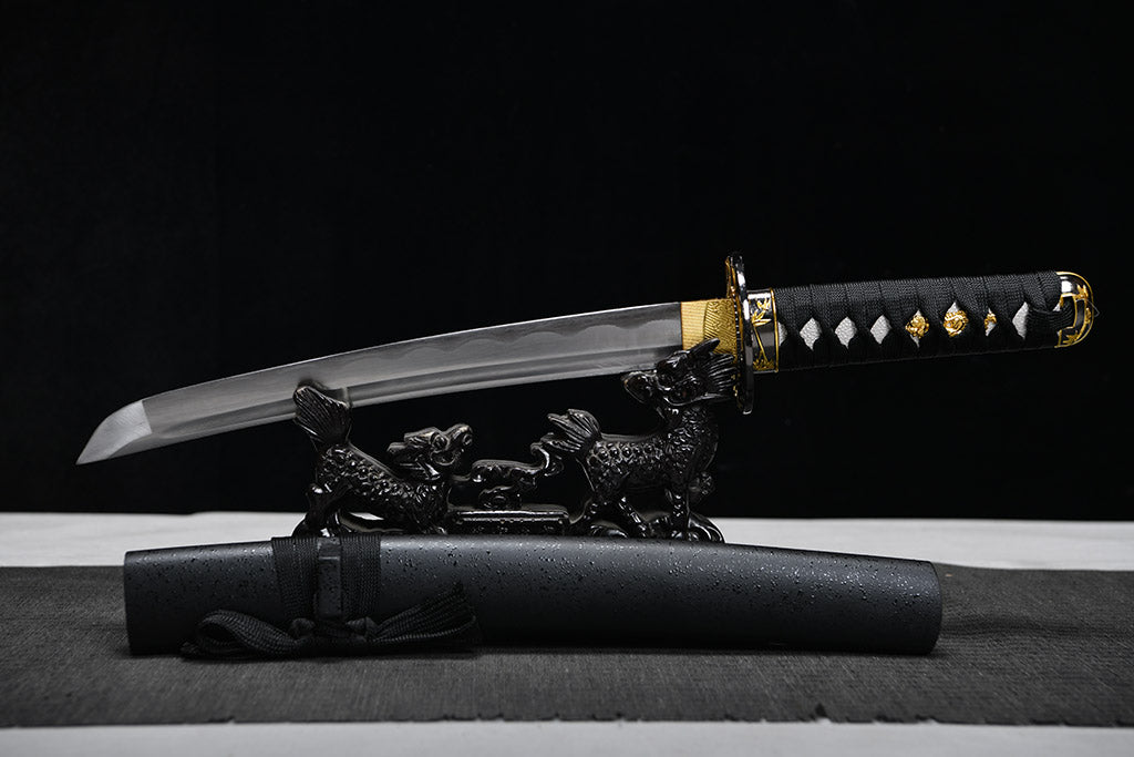 Medium Carbon Steel Wakizashi - きんちく by NIMOFAN Katana丨Japanese sword, perfect for martial arts and collectors.