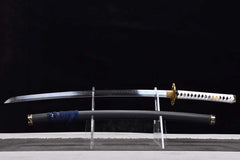 Katana – Yamato T10 Clay Tempered Blade | Enma no Ken 閻魔の剣 blade and saya detail photo