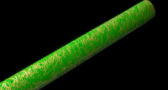 Chokutō – Green Thunderfold 緑雷の直刀 - folded steel Chokuto Sword full product photo