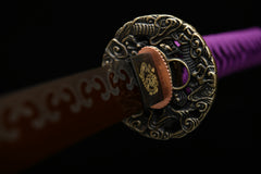 Cloud Dragon Horn Pattern 1060 Steel Katana | NIMOFAN - 220872402281471