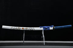 Dragon and Tiger Purple Finish Steel Katana | NIMOFAN - 220872403081488