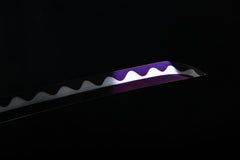 Dragon and Tiger Purple Finish Steel Katana | NIMOFAN - 220872403081488