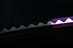 Dragon and Tiger Purple Finish Steel Katana | NIMOFAN - 220872403081488