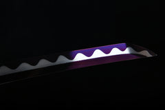 Dragon and Tiger Purple Finish Steel Katana | NIMOFAN - 220872403081488