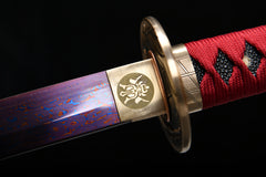 Bakufu Warrior Blue Finish Steel Katana | NIMOFAN - 230872403101497